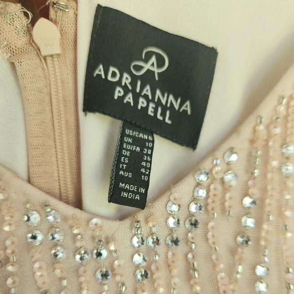 BHLDN Adrianna Papell Brooklyn Dress Blush - Picture 3 of 7